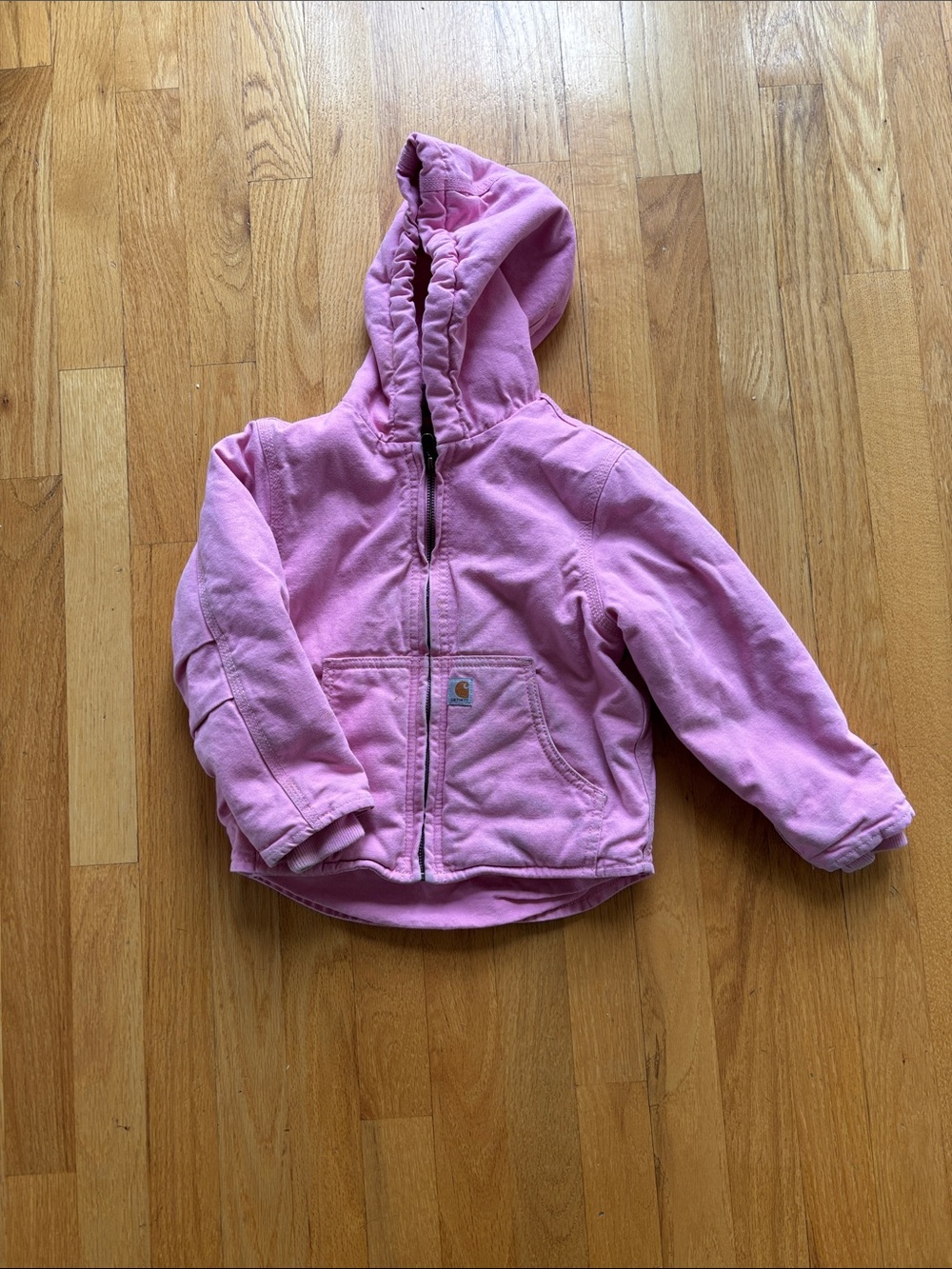Girls Carhartt Sherpa-lined duck jacket